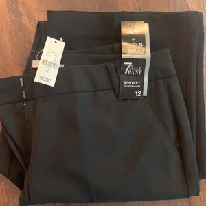 NWT NY&Co Black Dress Pants 12 Tall